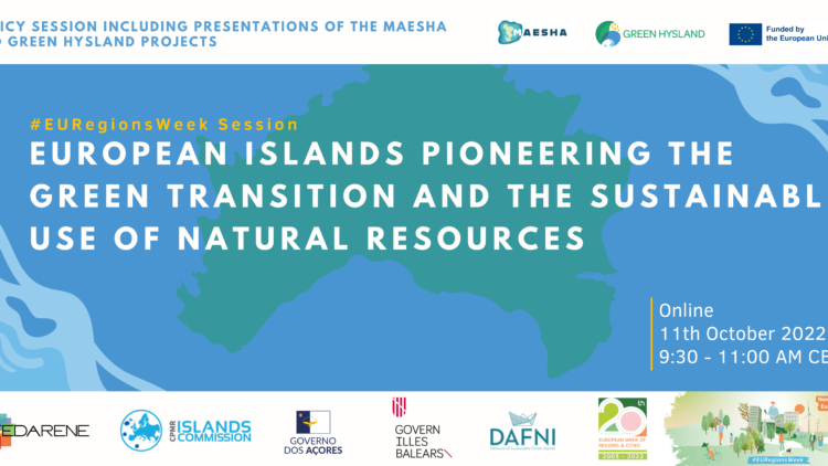 European Islands pioneering the Green Transition and the sustainable use of natural resources