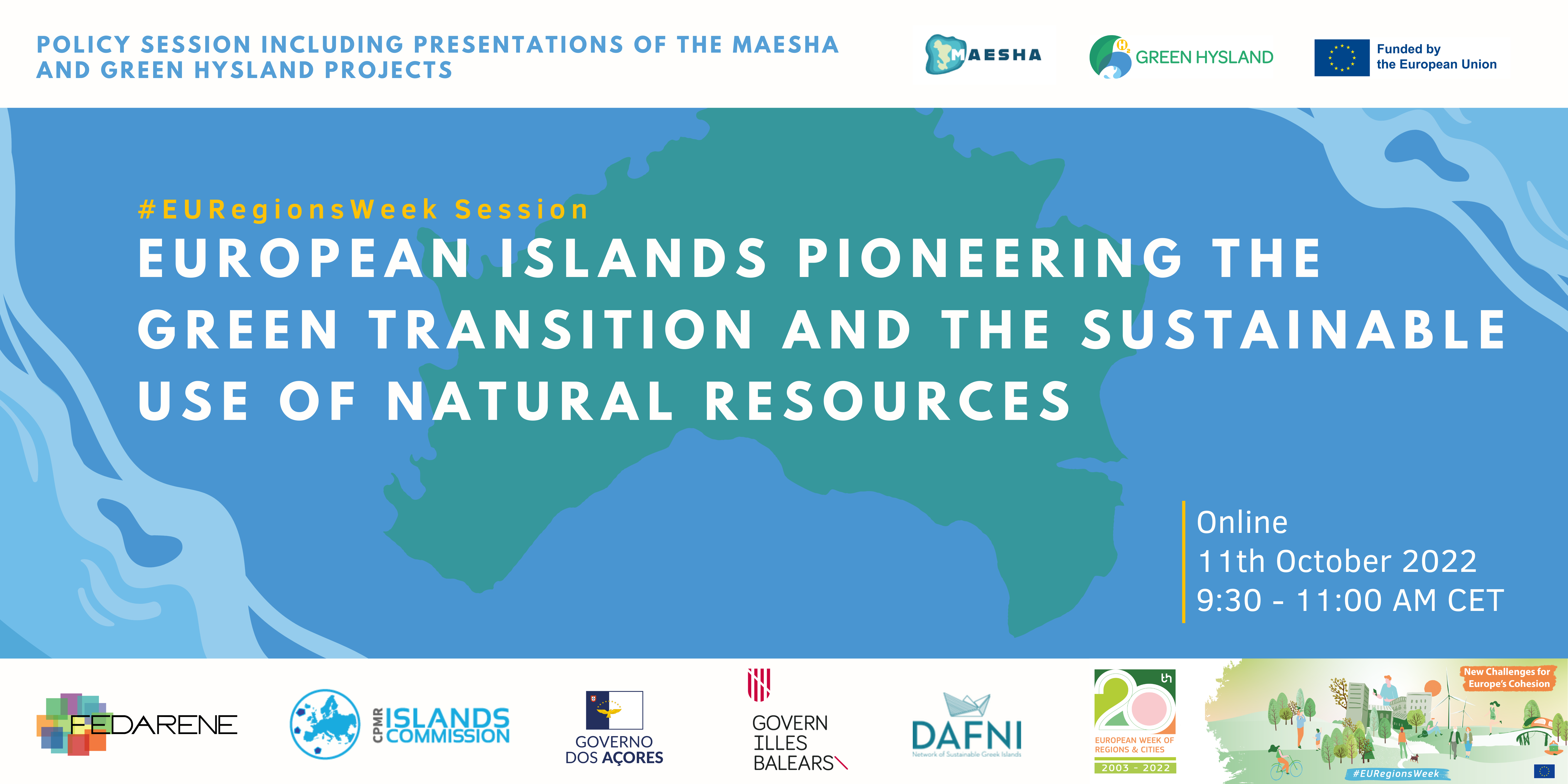 European Islands pioneering the Green Transition and the sustainable use of natural resources